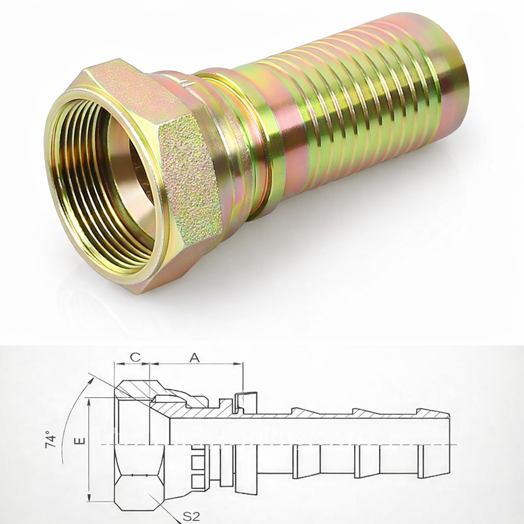 BSP female 60 degree cone seat fitting